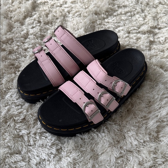 Doc Martens Pink Triple Strap Sandals size 6 -New - Picture 2 of 9